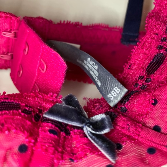 Aerie Pink Polka Dot Underwire Bra - Picture 4 of 8